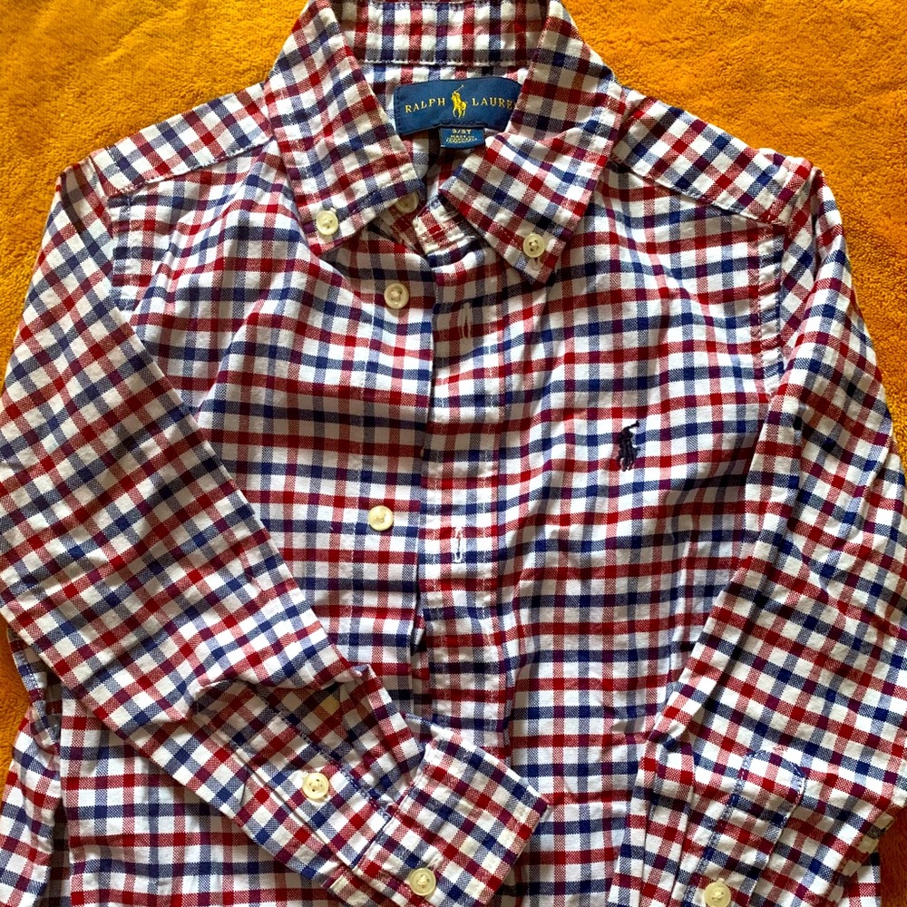 Ralph Lauren plaid long sleeve button down